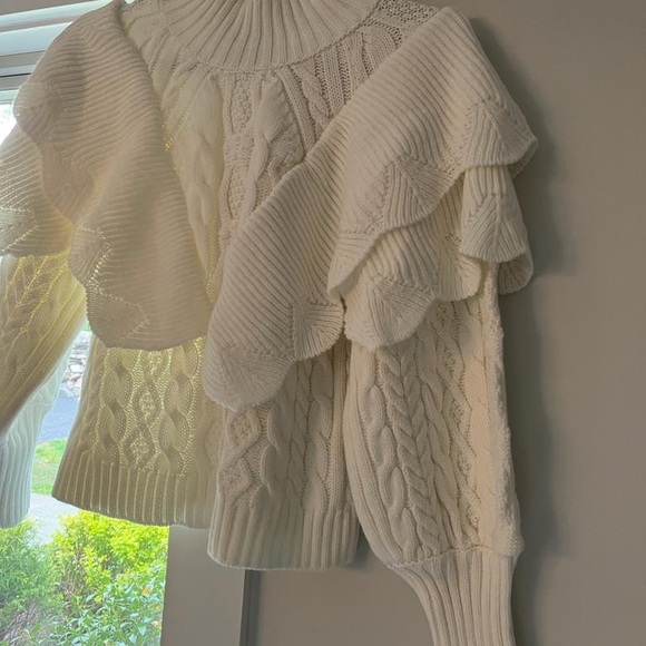 Knit Ruffle Sweater - Picture 2 of 4